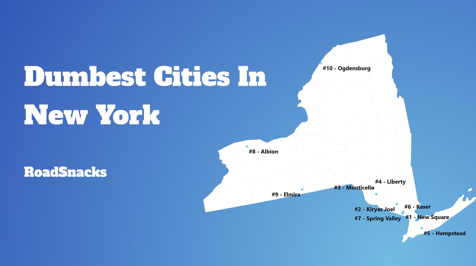 Dumbest Cities In New York Map