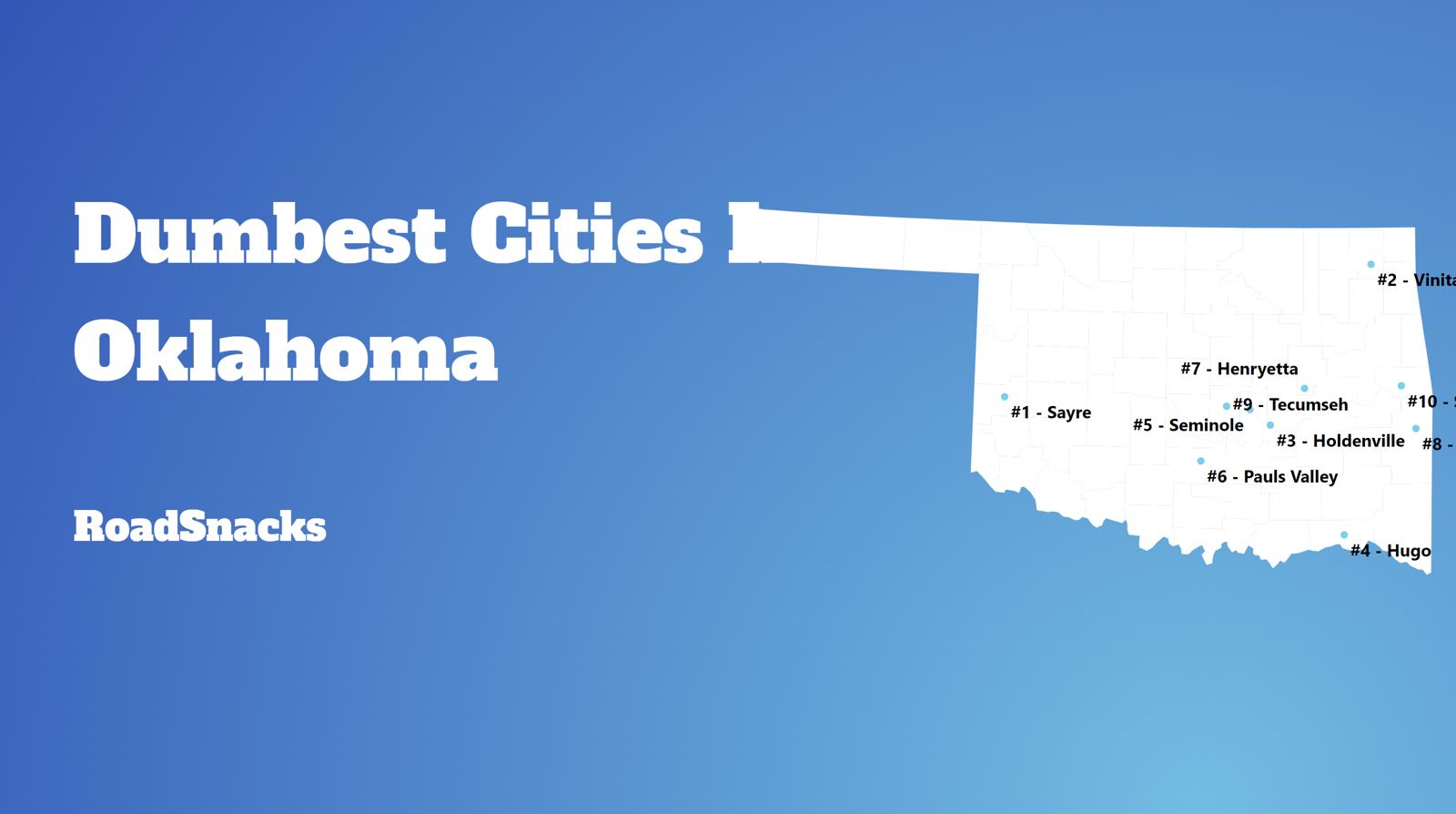 Dumbest Cities In Oklahoma Map