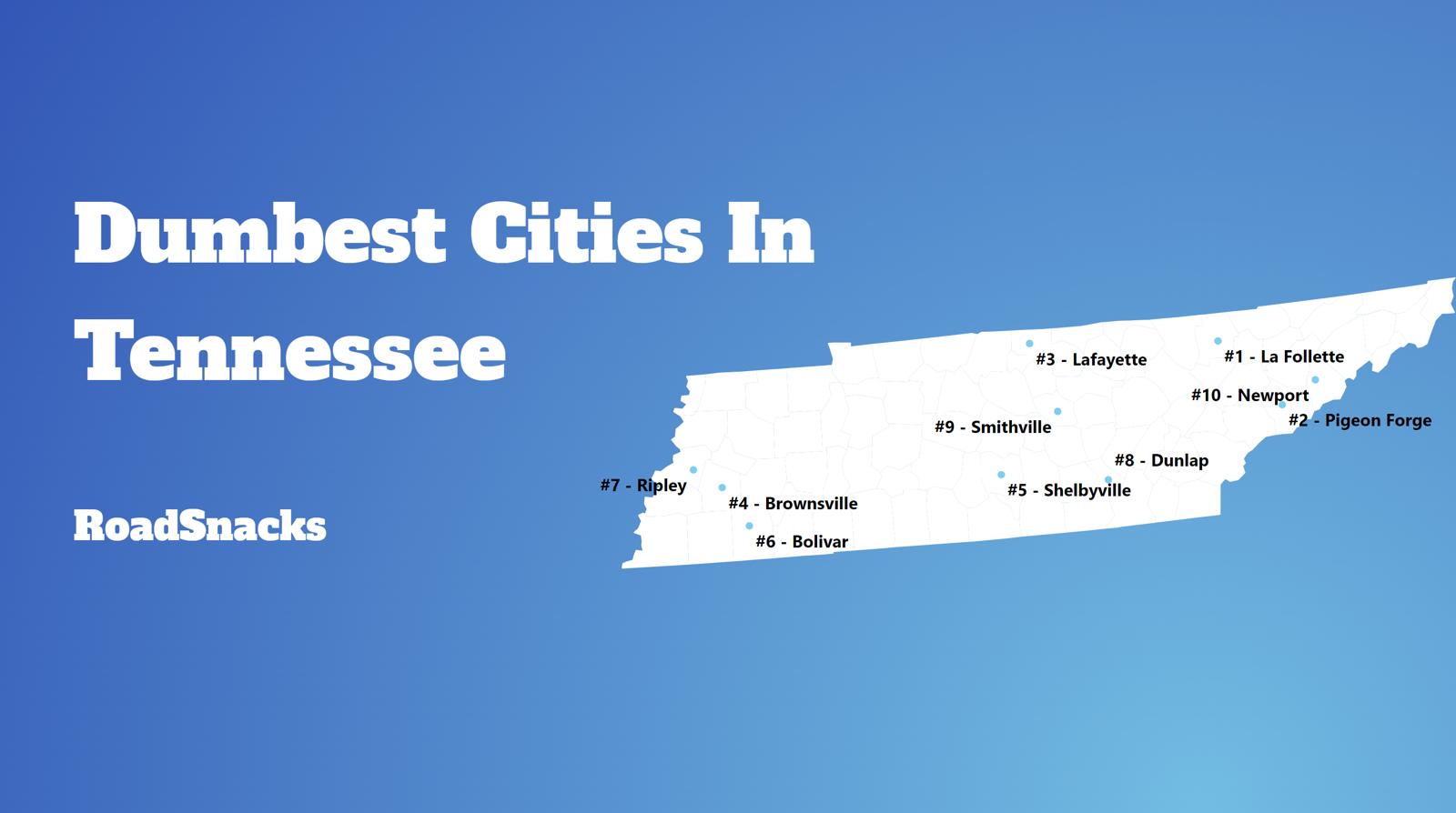 Dumbest Cities In Tennessee Map