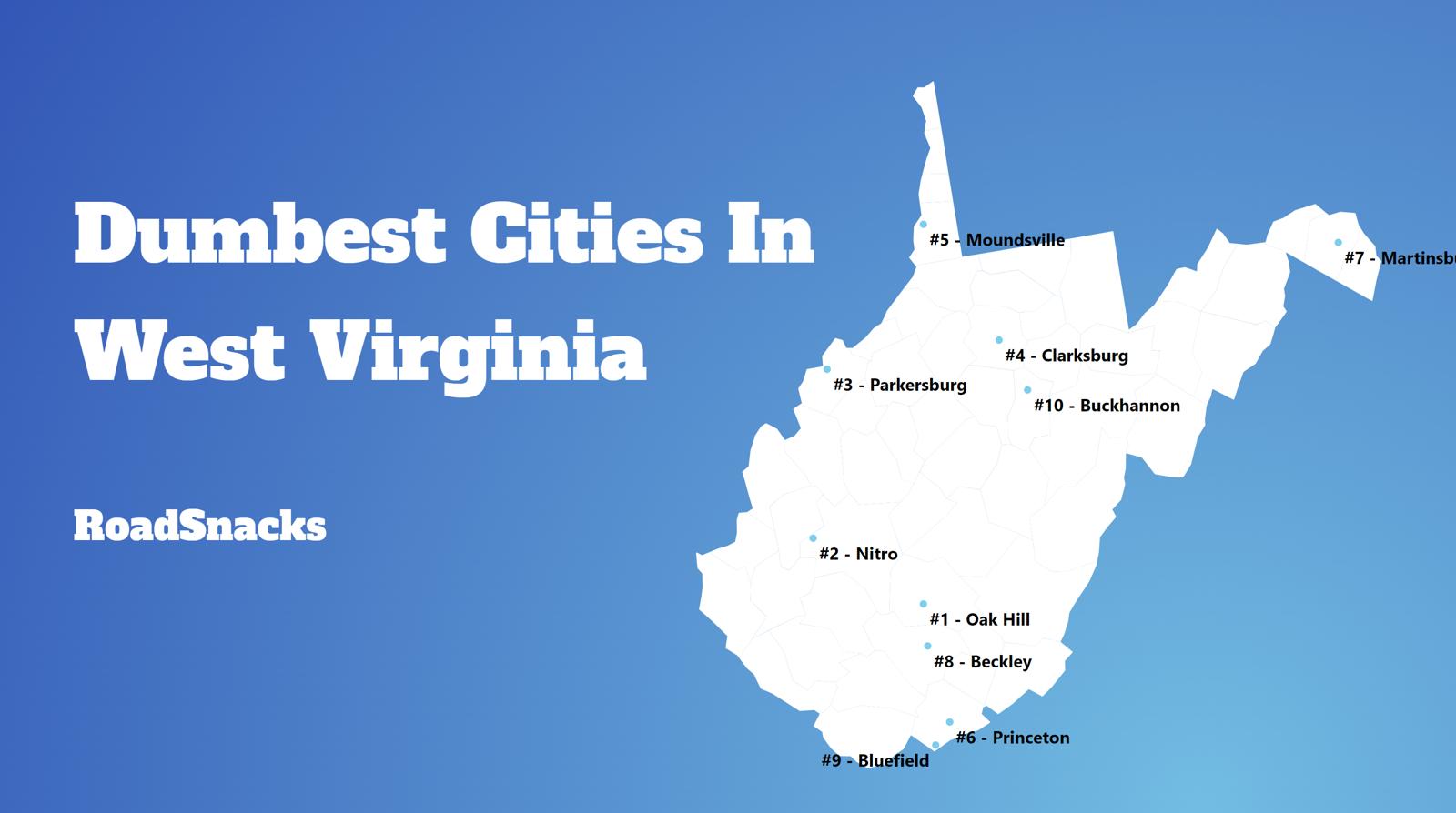 Dumbest Cities In West Virginia Map