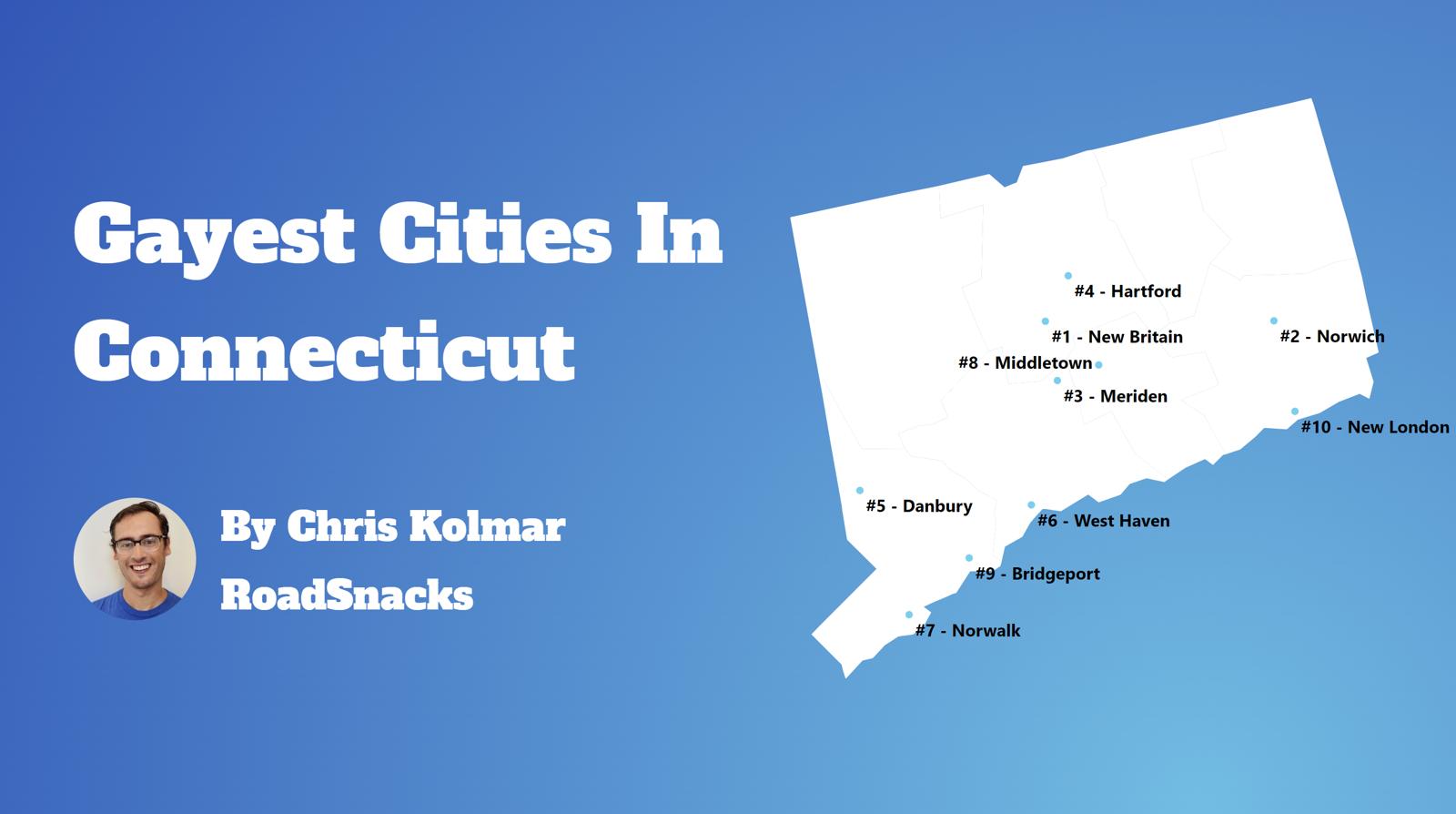 Gayest Cities In Connecticut Map