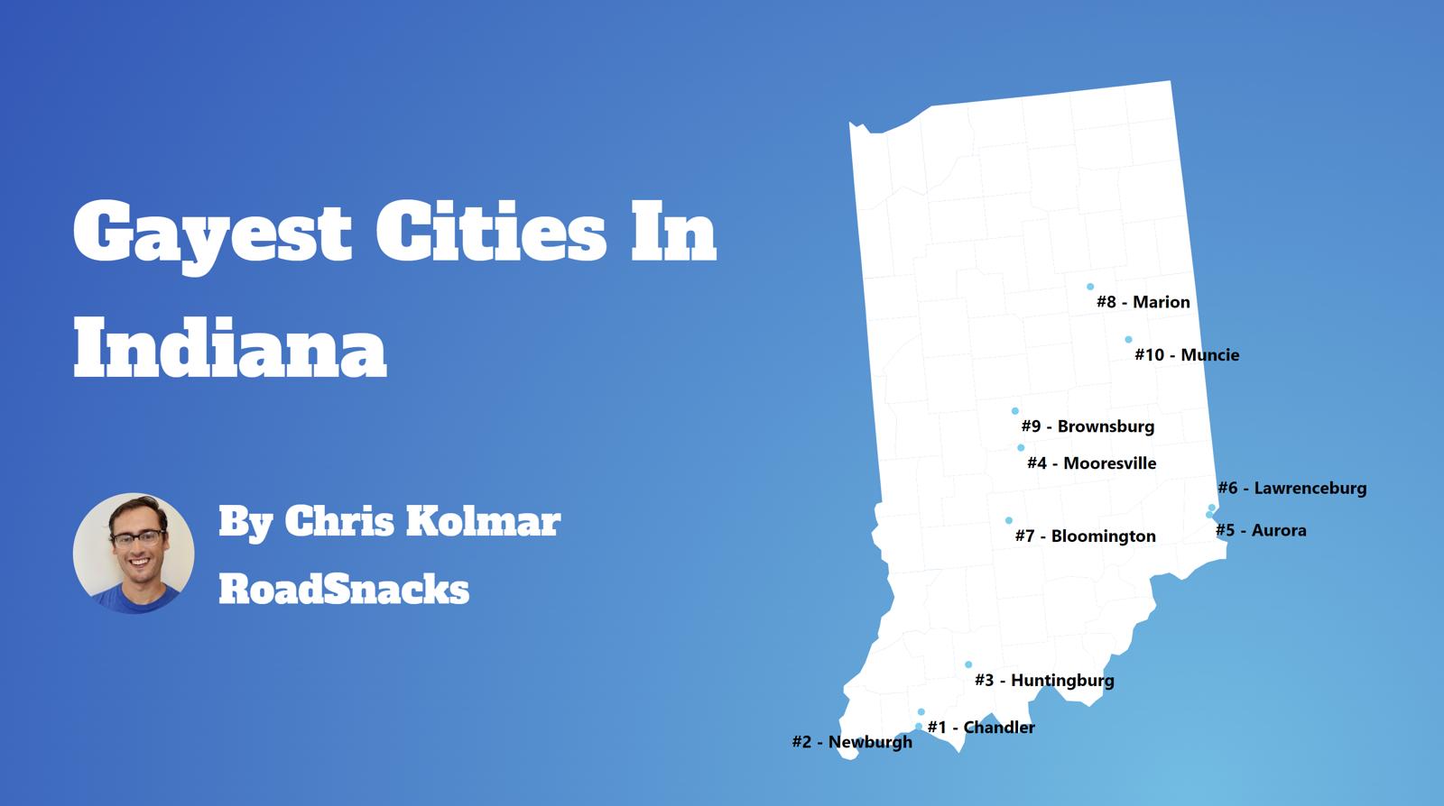 Gayest Cities In Indiana Map