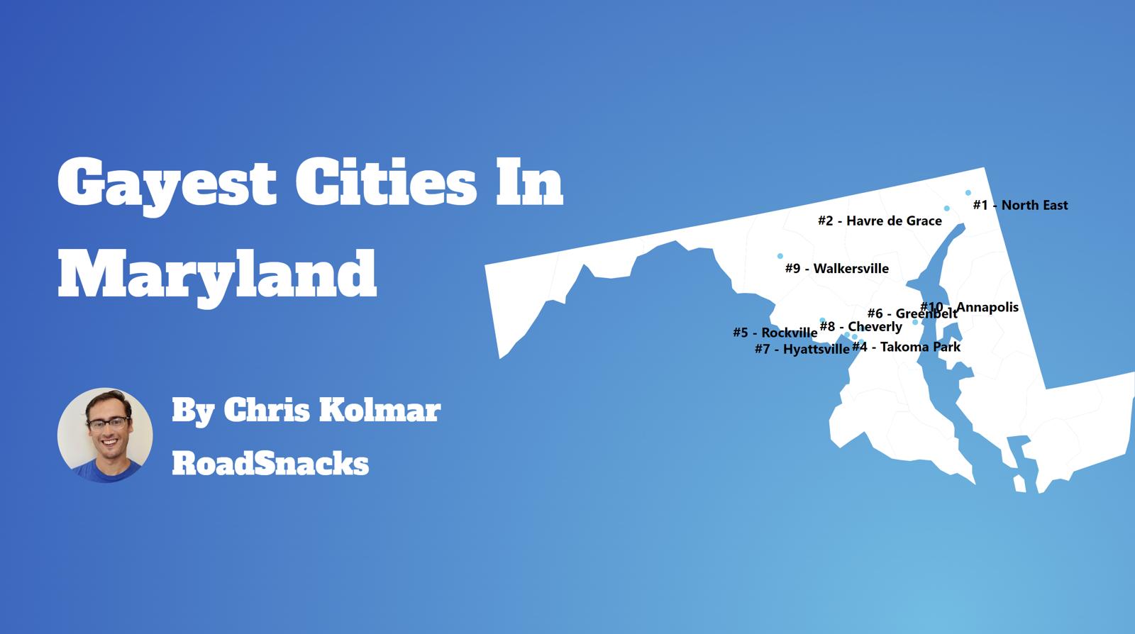 Gayest Cities In Maryland Map