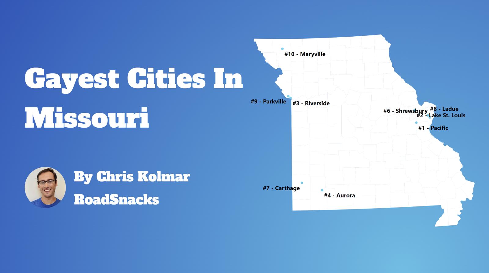 Gayest Cities In Missouri Map