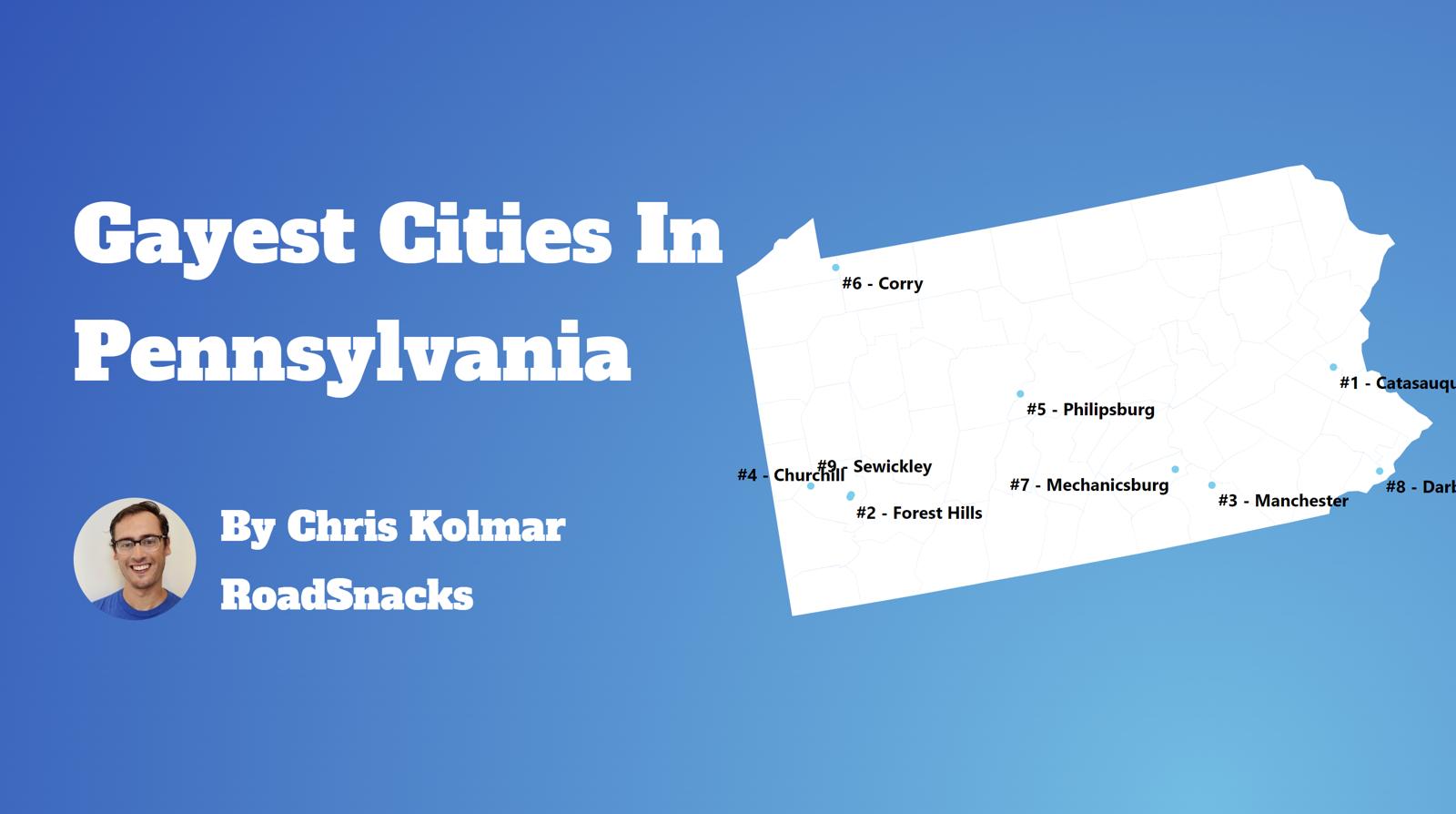 Gayest Cities In Pennsylvania Map