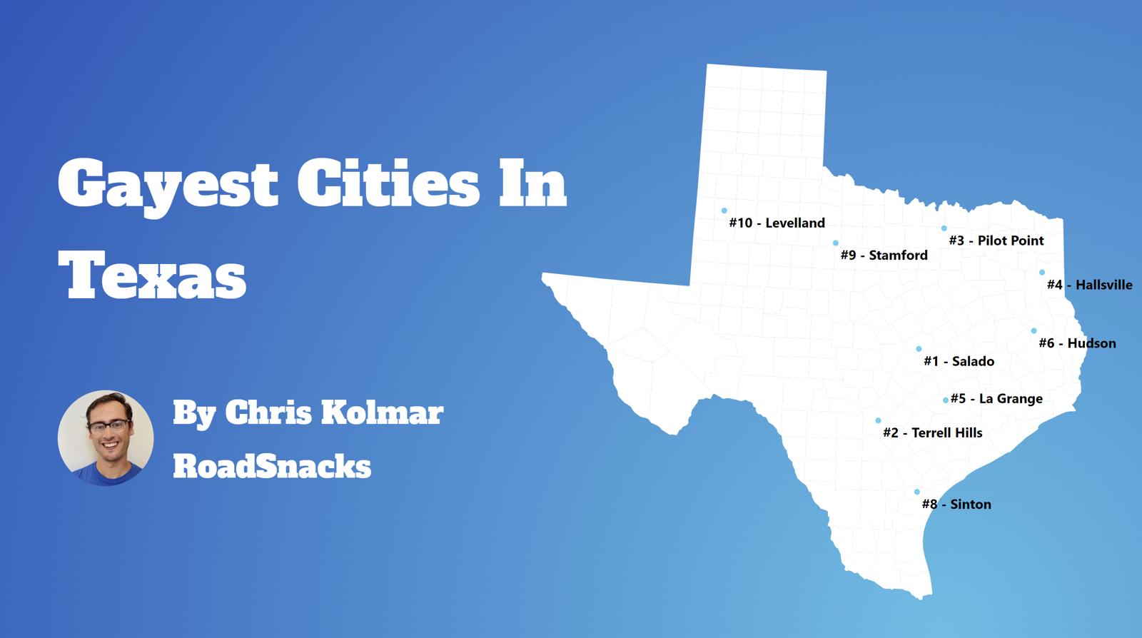 Gayest Cities In Texas Map