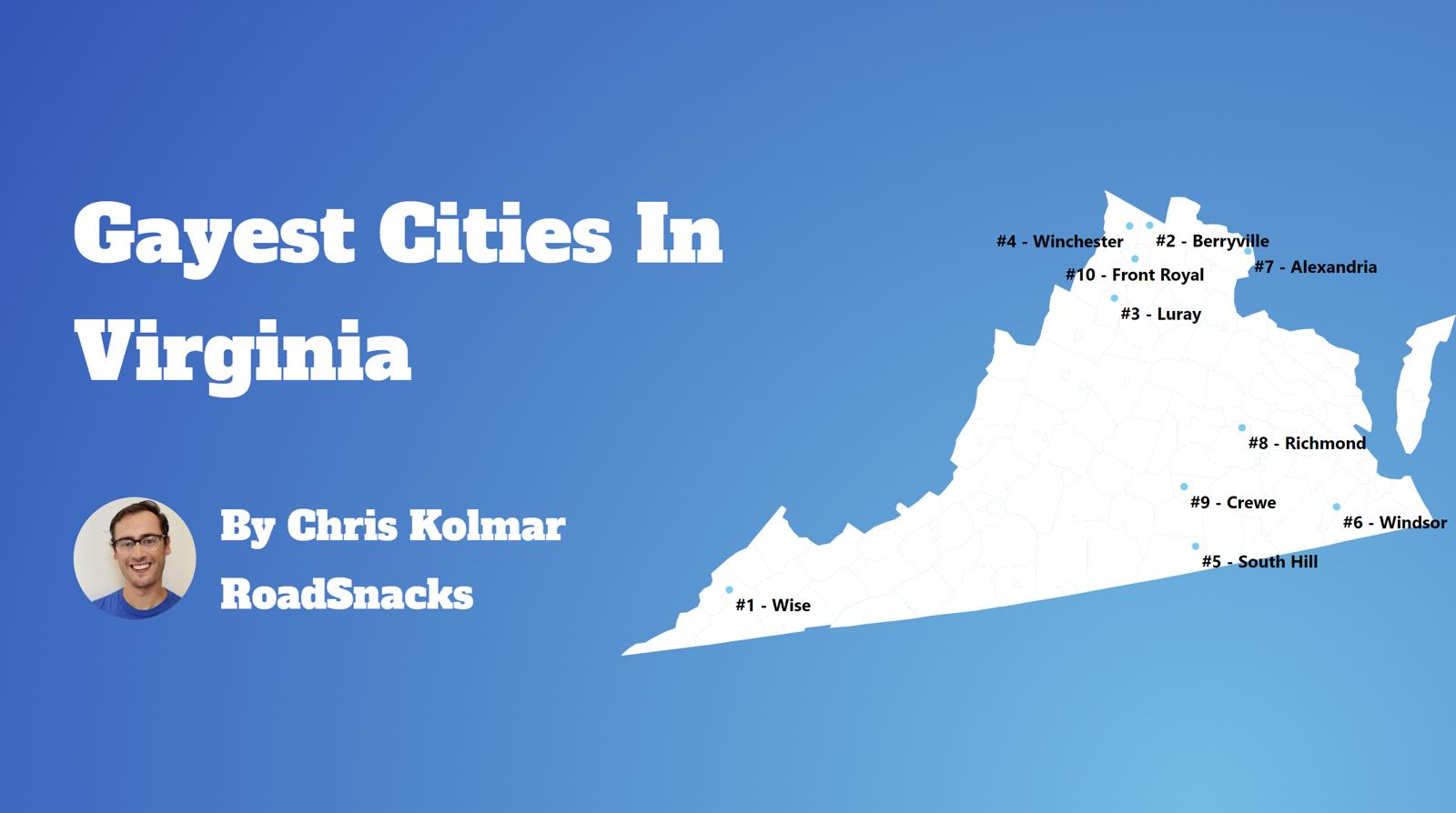Gayest Cities In Virginia Map