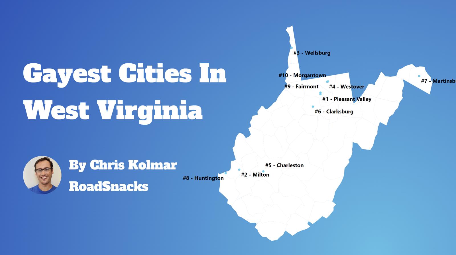 Gayest Cities In West Virginia Map