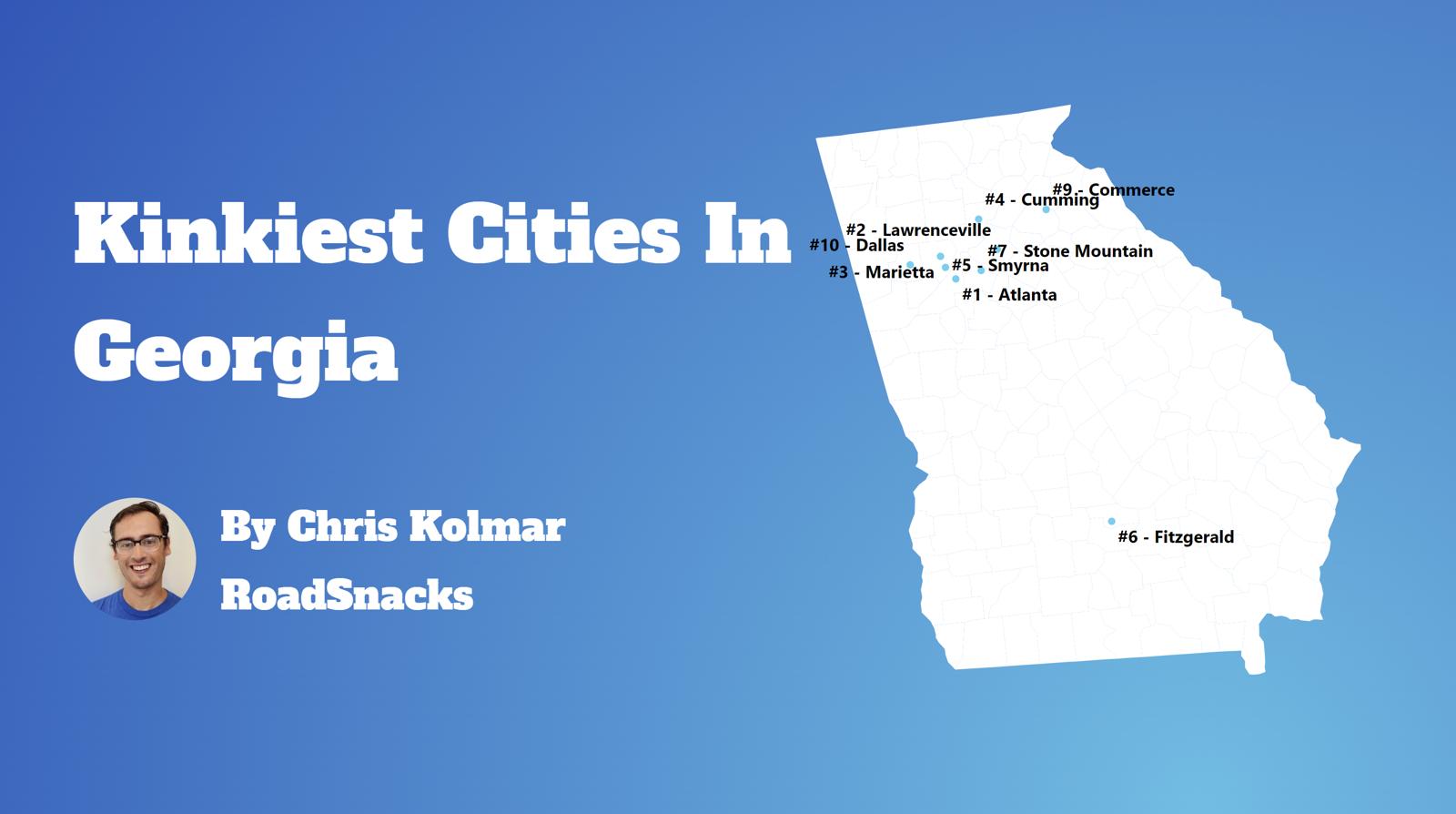 Kinkiest Cities In Georgia Map