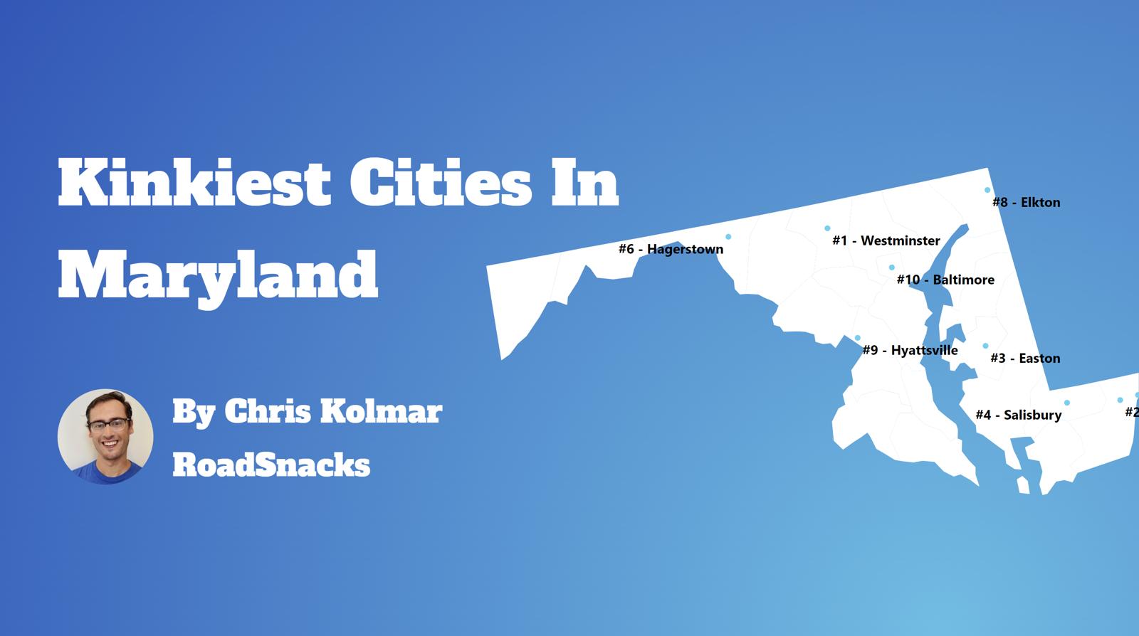 Kinkiest Cities In Maryland Map