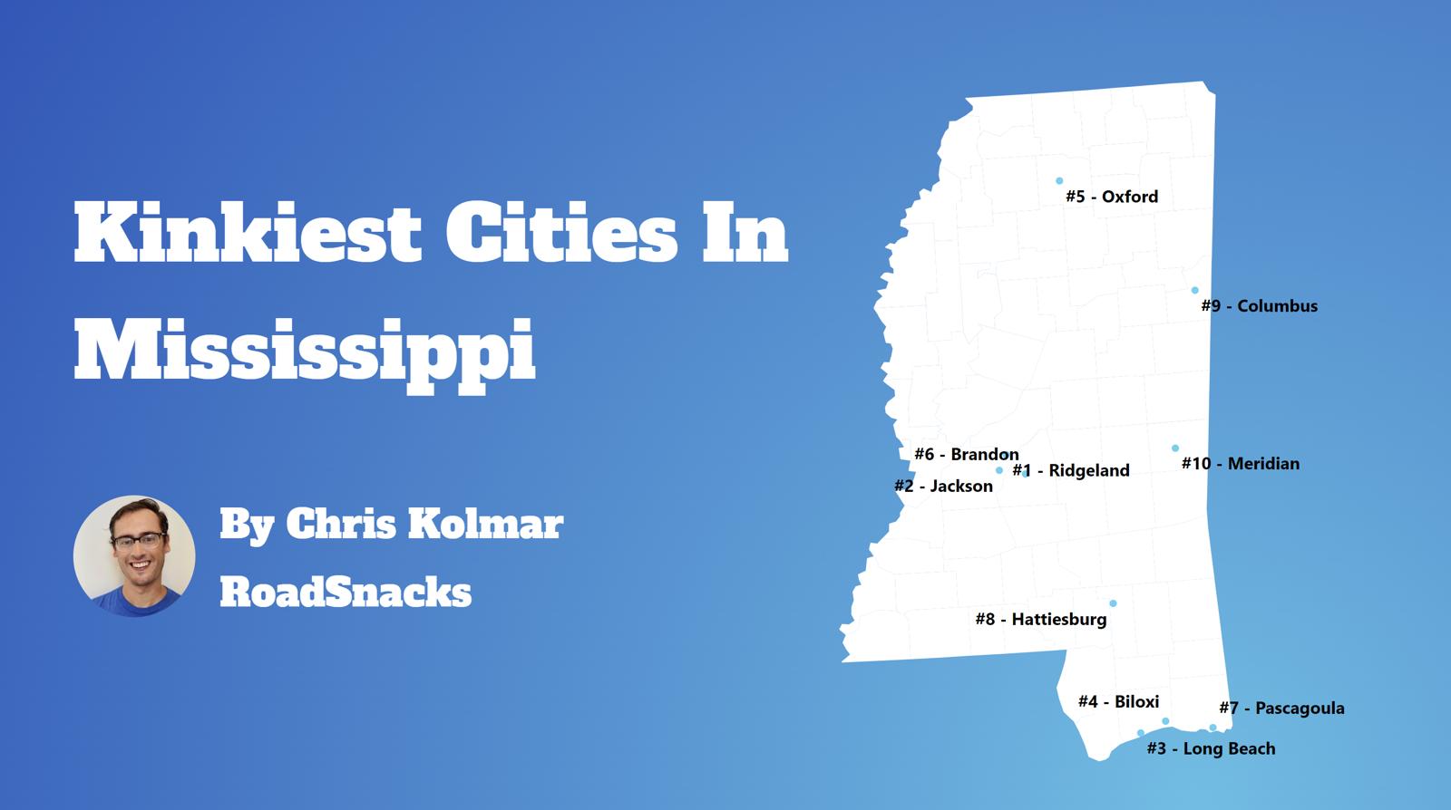 Kinkiest Cities In Mississippi Map