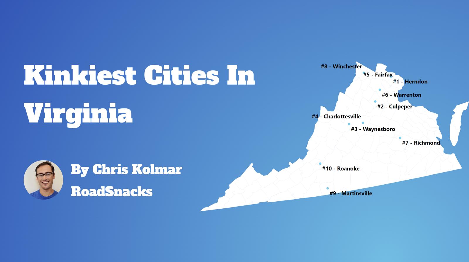 Kinkiest Cities In Virginia Map