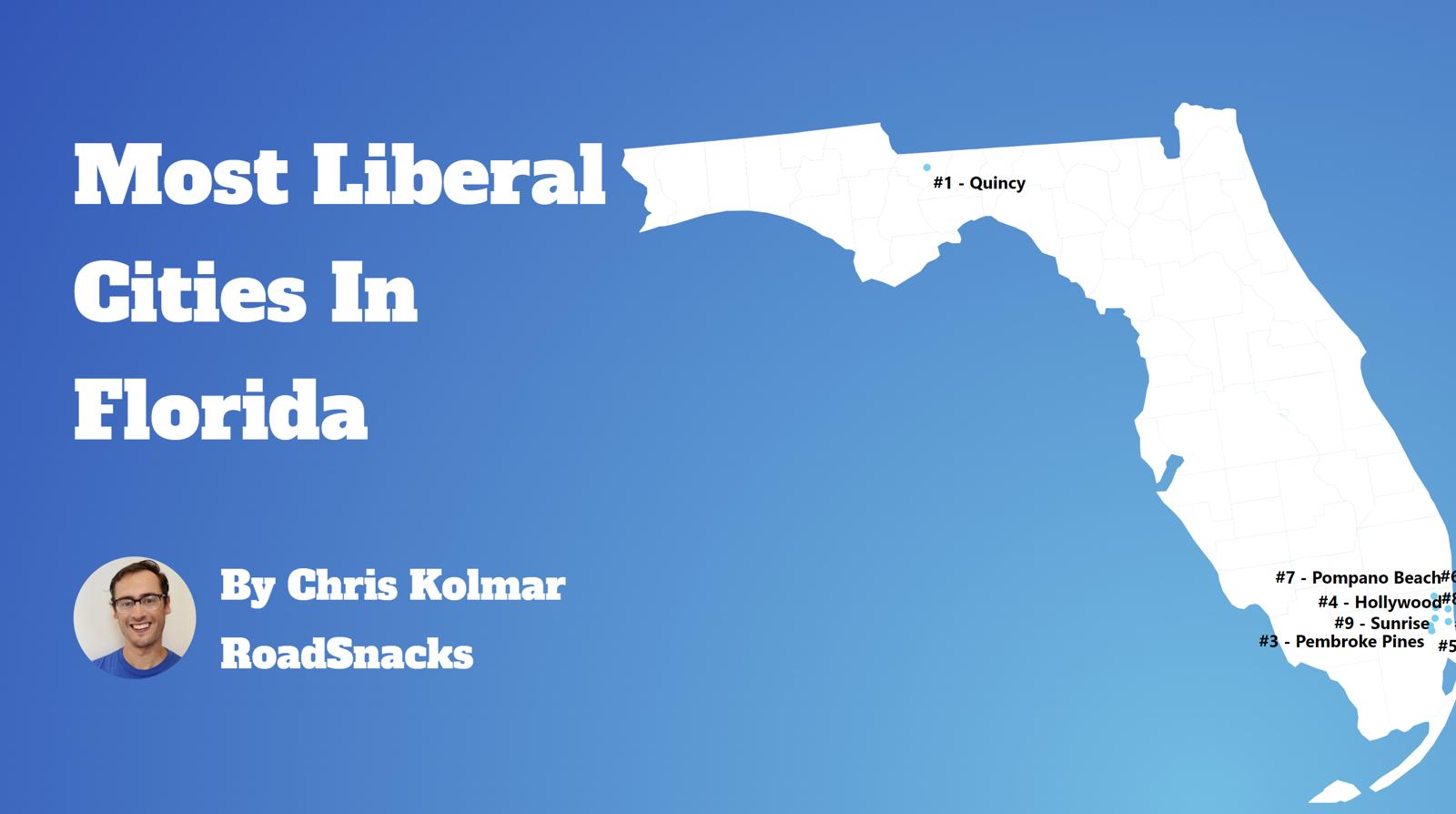 Most Liberal Cities In Florida Map