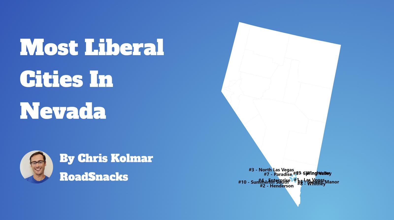 Most Liberal Cities In Nevada Map