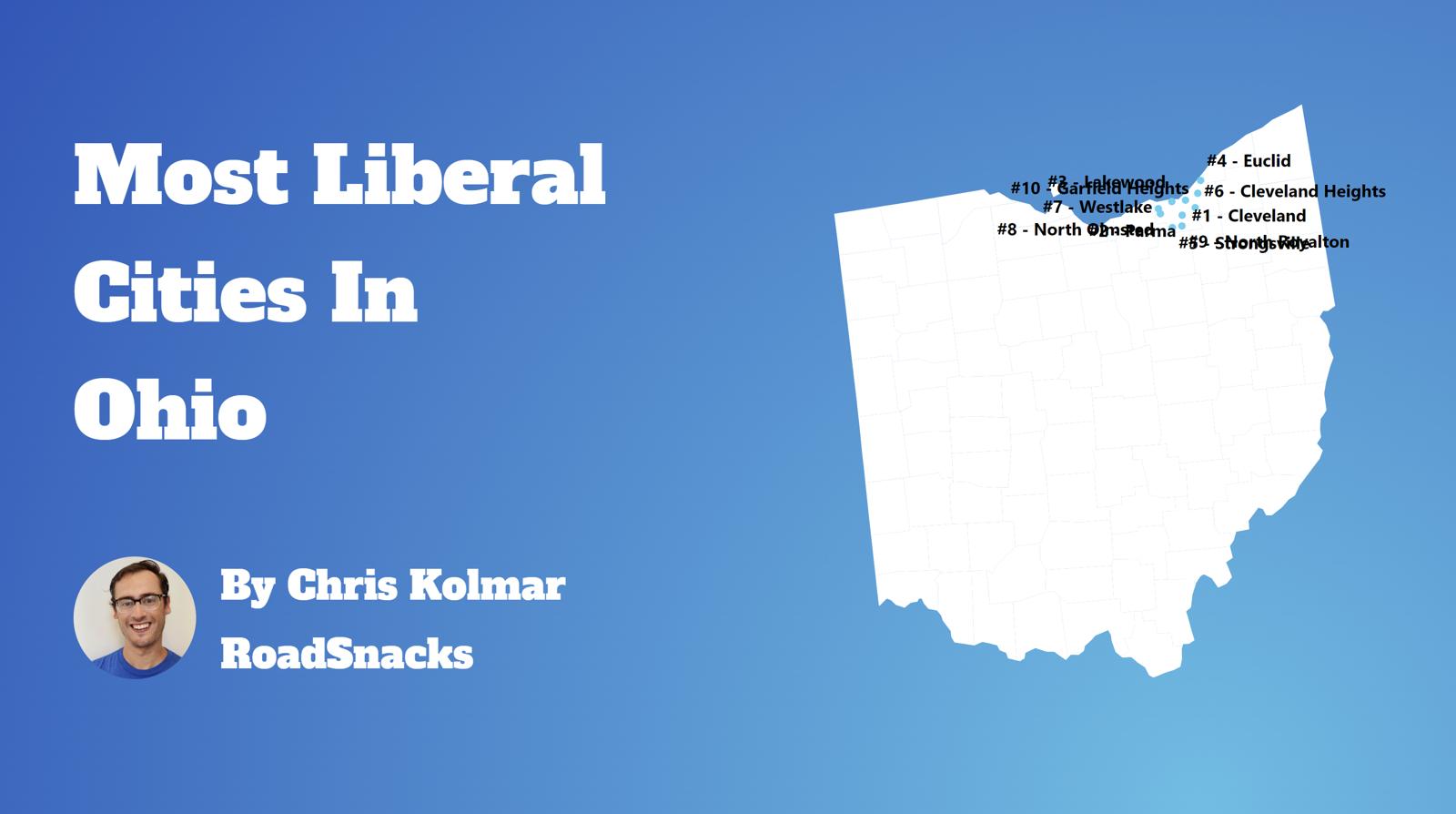Most Liberal Cities In Ohio Map