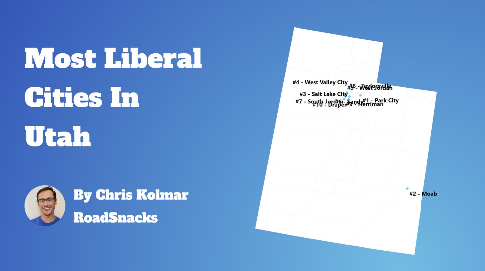Most Liberal Cities In Utah Map