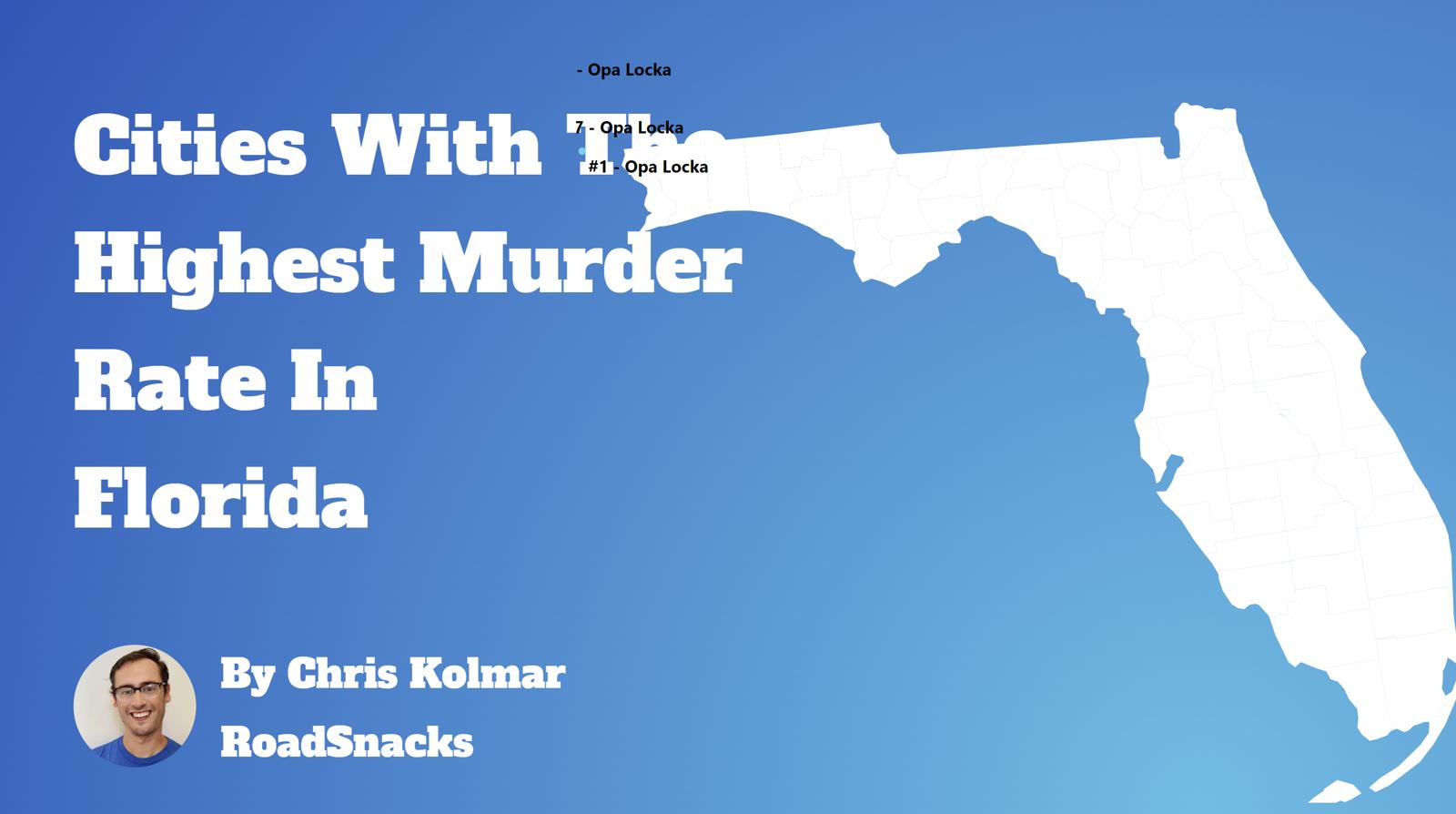 Cities With Highest Murder Rate In Florida Map