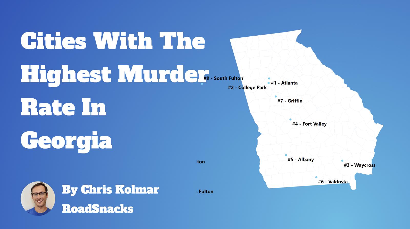 Cities With Highest Murder Rate In Georgia Map