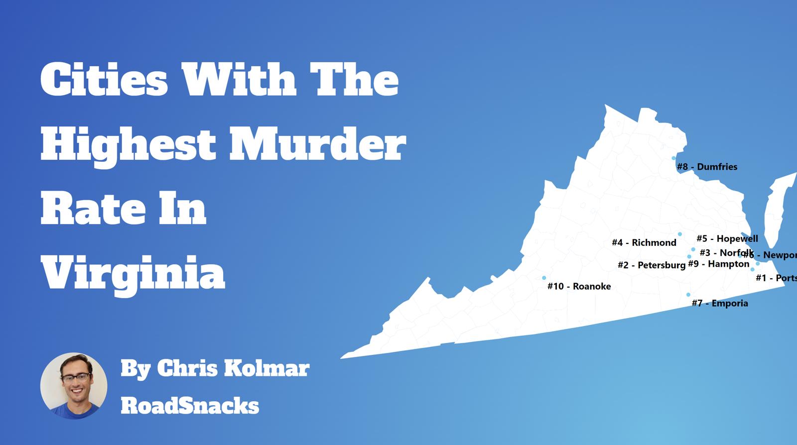 Cities With Highest Murder Rate In Virginia Map