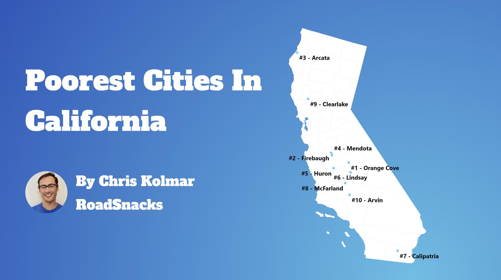 Poorest Places In California Map