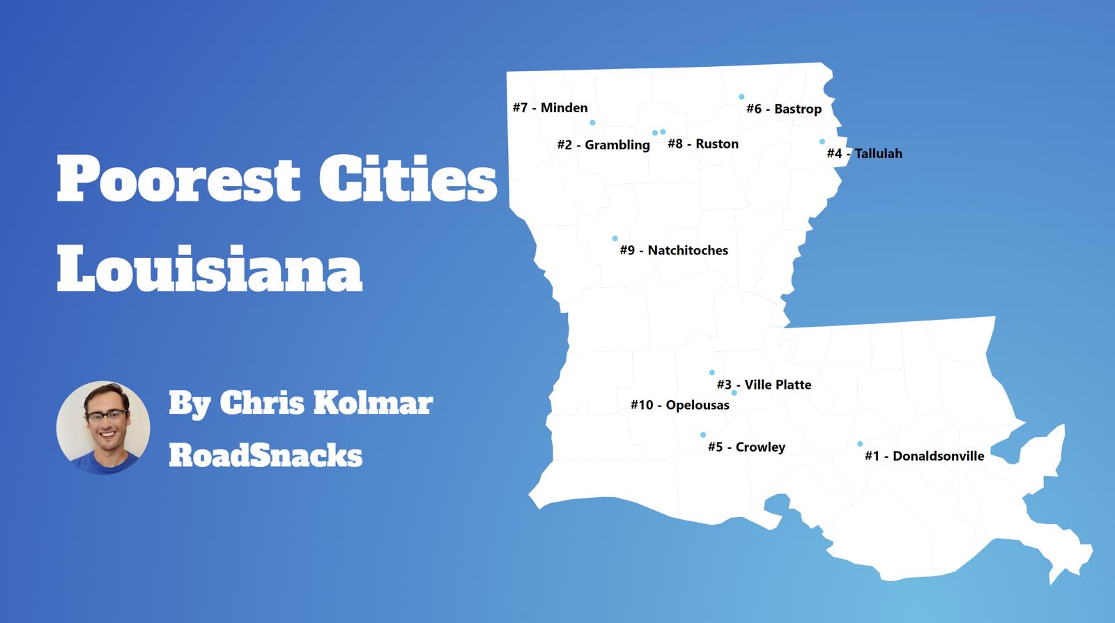 Poorest Places In Louisiana Map