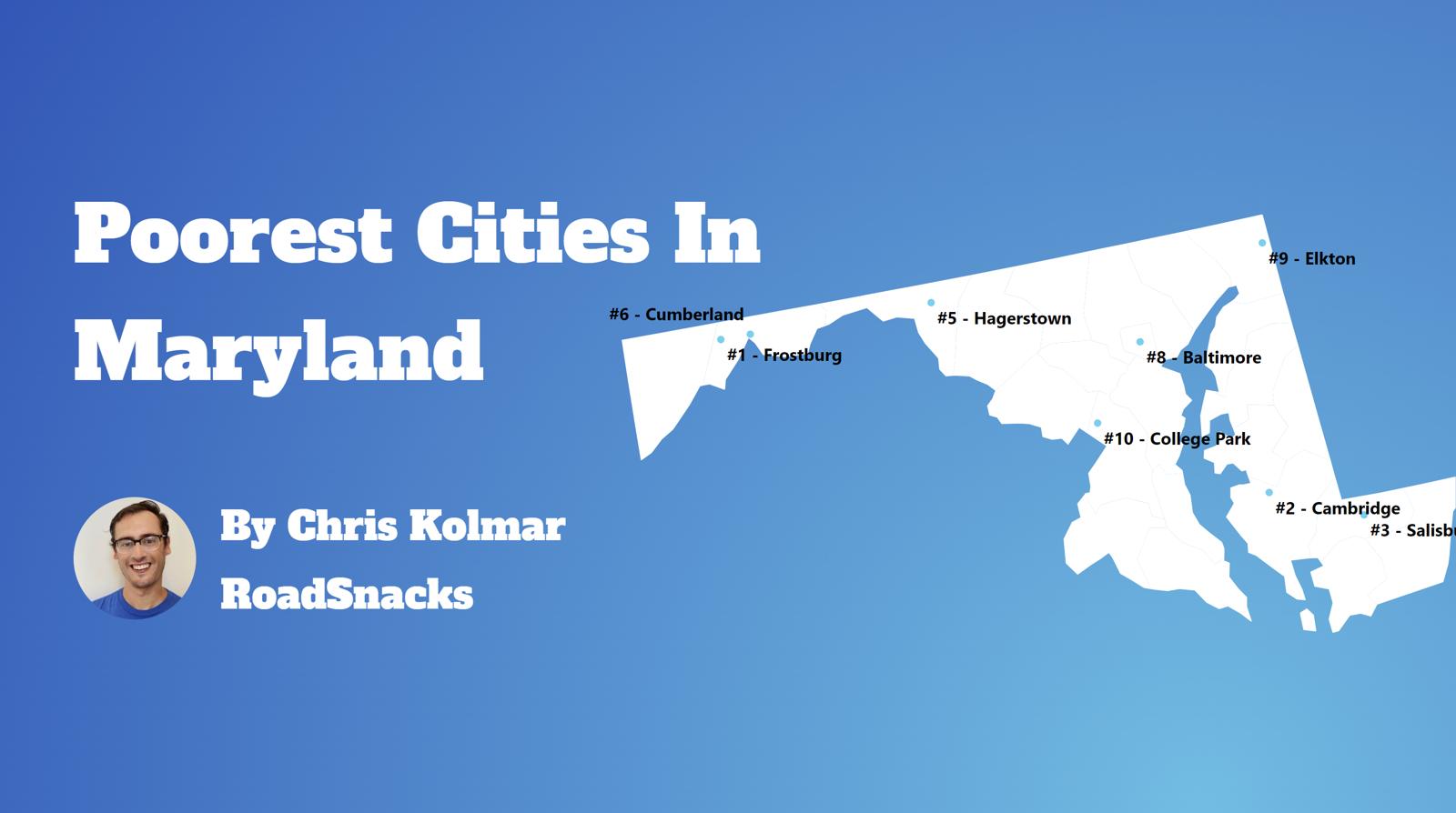 Poorest Places In Maryland Map