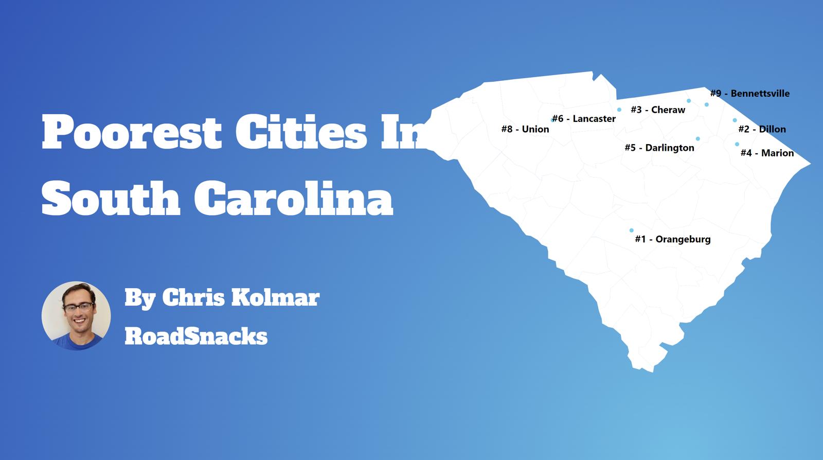 Poorest Places In South Carolina Map