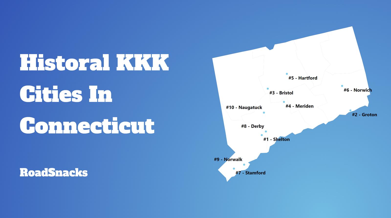 Most Racist Cities In Connecticut Map