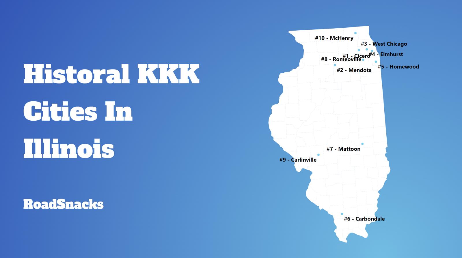 Most Racist Cities In Illinois Map