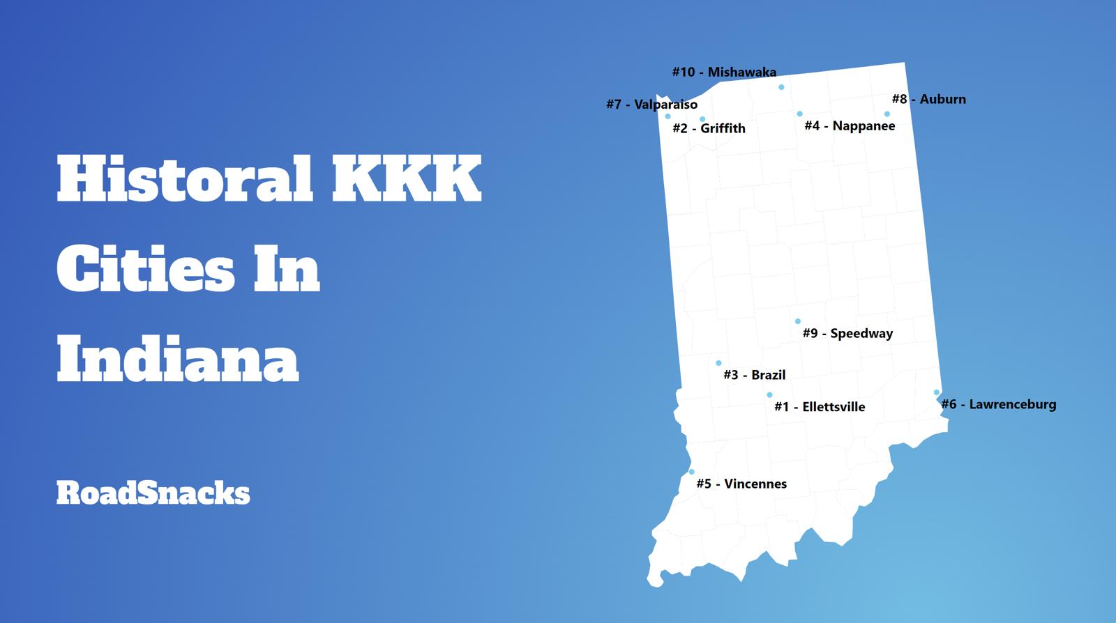 Most Racist Cities In Indiana Map