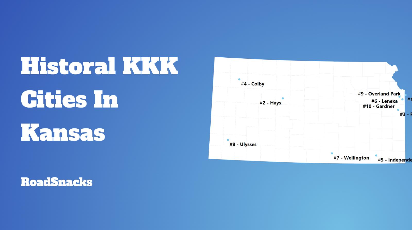 Most Racist Cities In Kansas Map