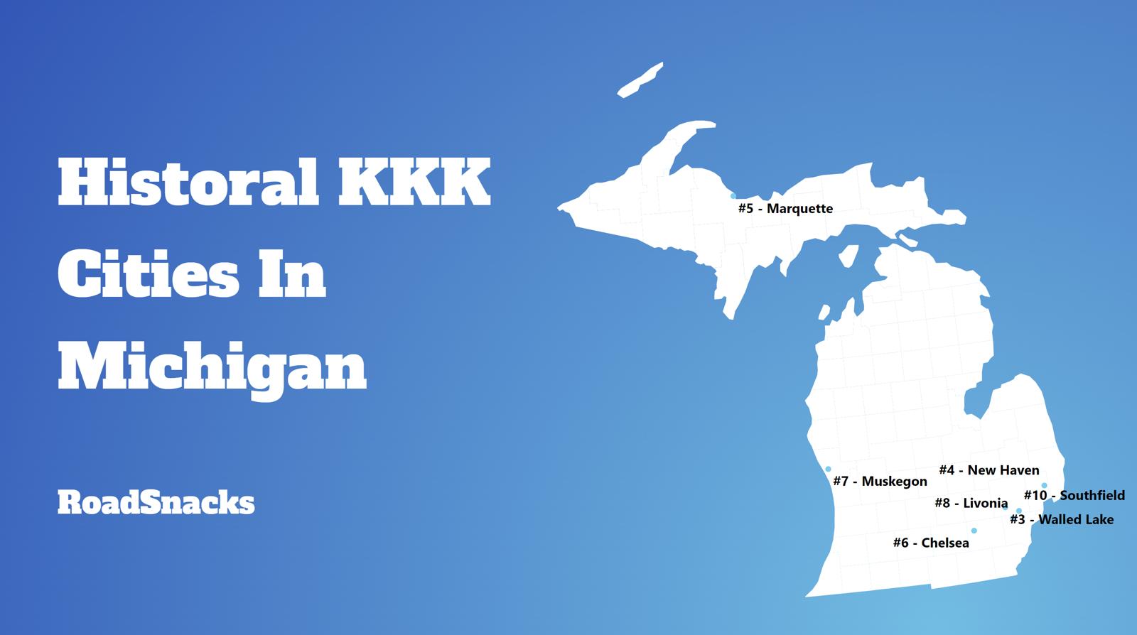 Most Racist Cities In Michigan Map