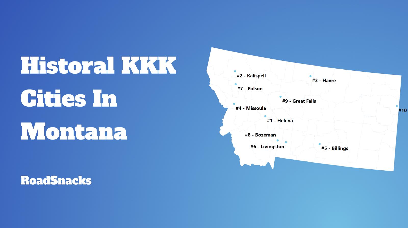 Most Racist Cities In Montana Map