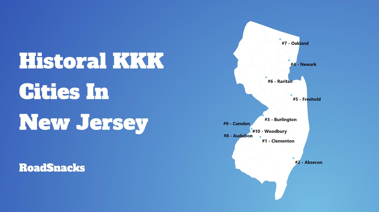 Most Racist Cities In New Jersey Map