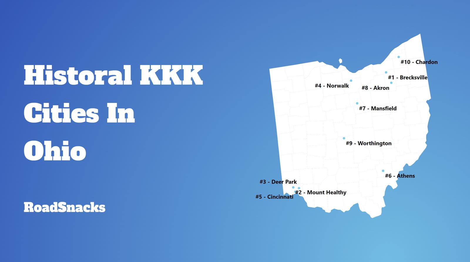 Most Racist Cities In Ohio Map