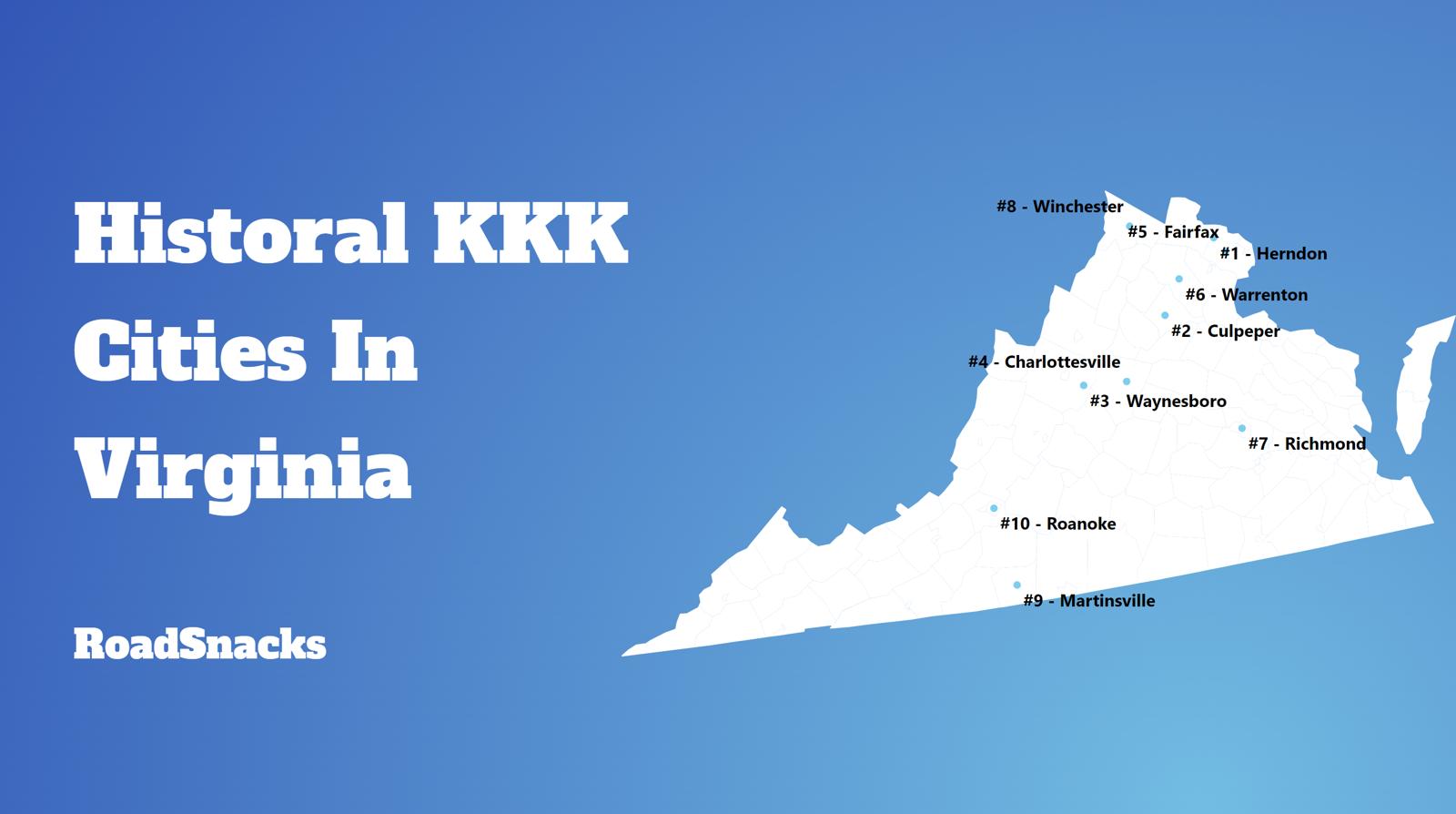 Most Racist Cities In Virginia Map