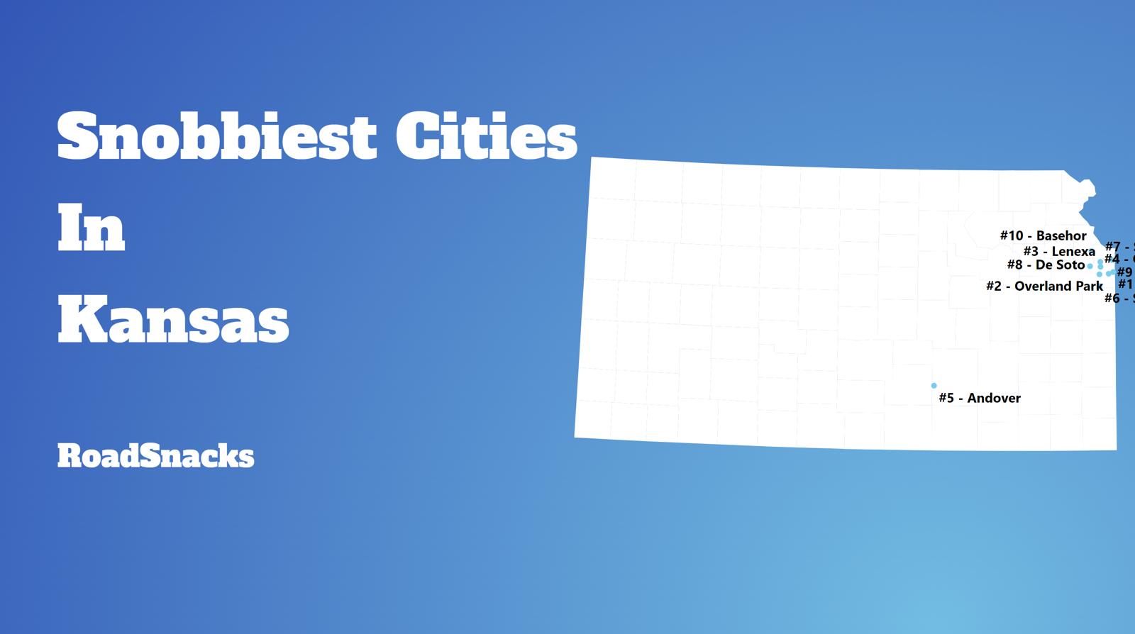 Snobbiest Cities In Kansas Map