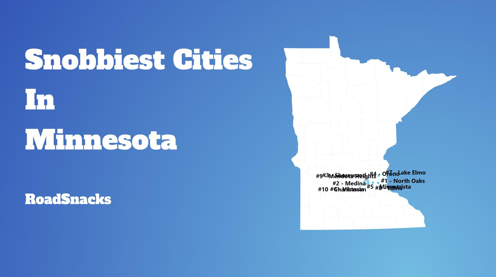 Snobbiest Cities In Minnesota Map