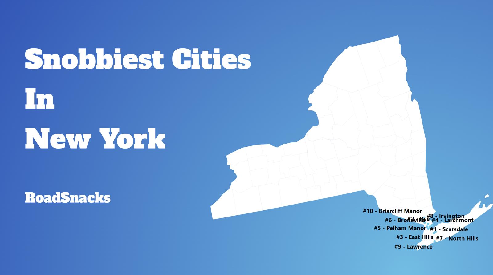Snobbiest Cities In New York Map