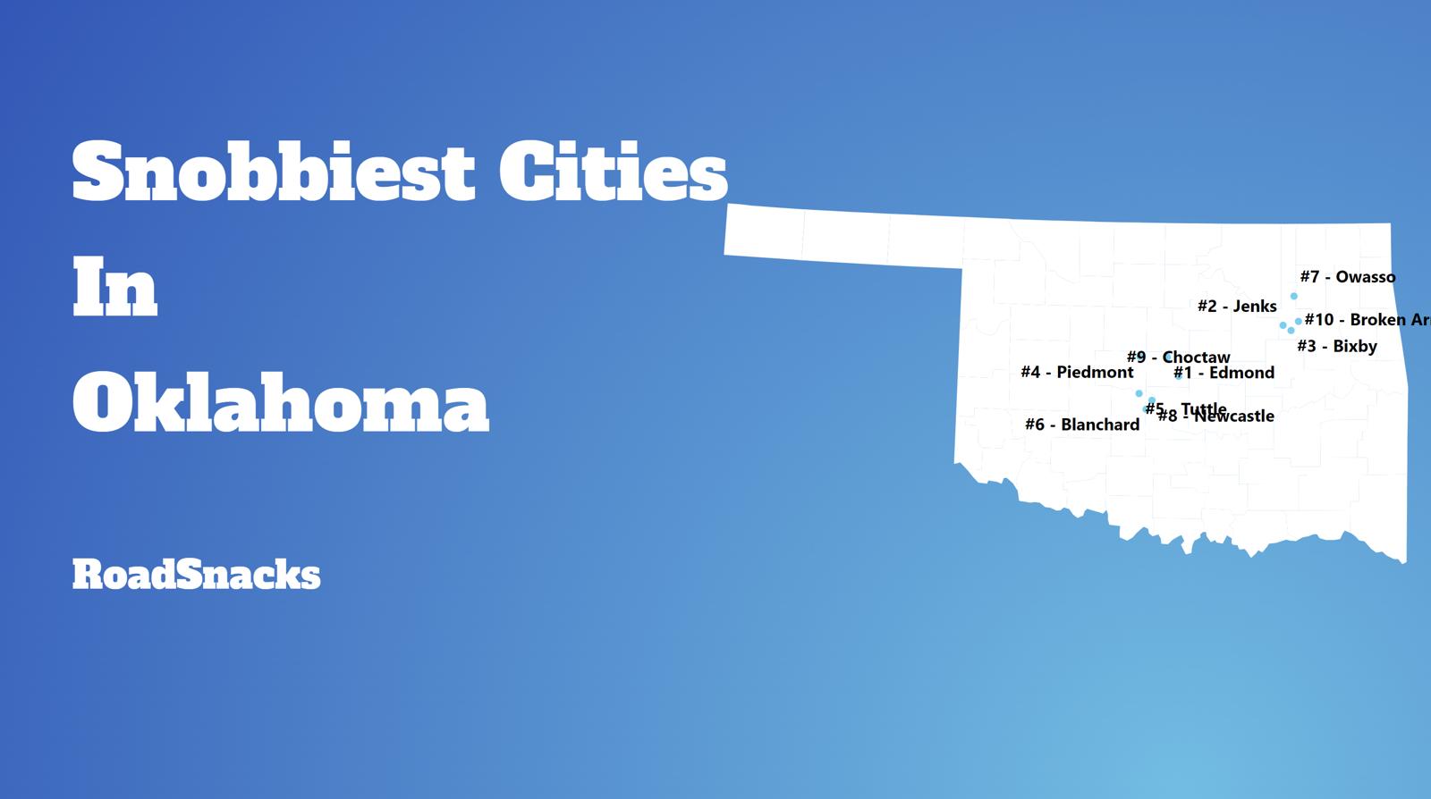Snobbiest Cities In Oklahoma Map