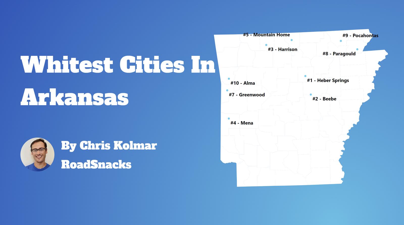 Cities With Highest White Population In Arkansas Map