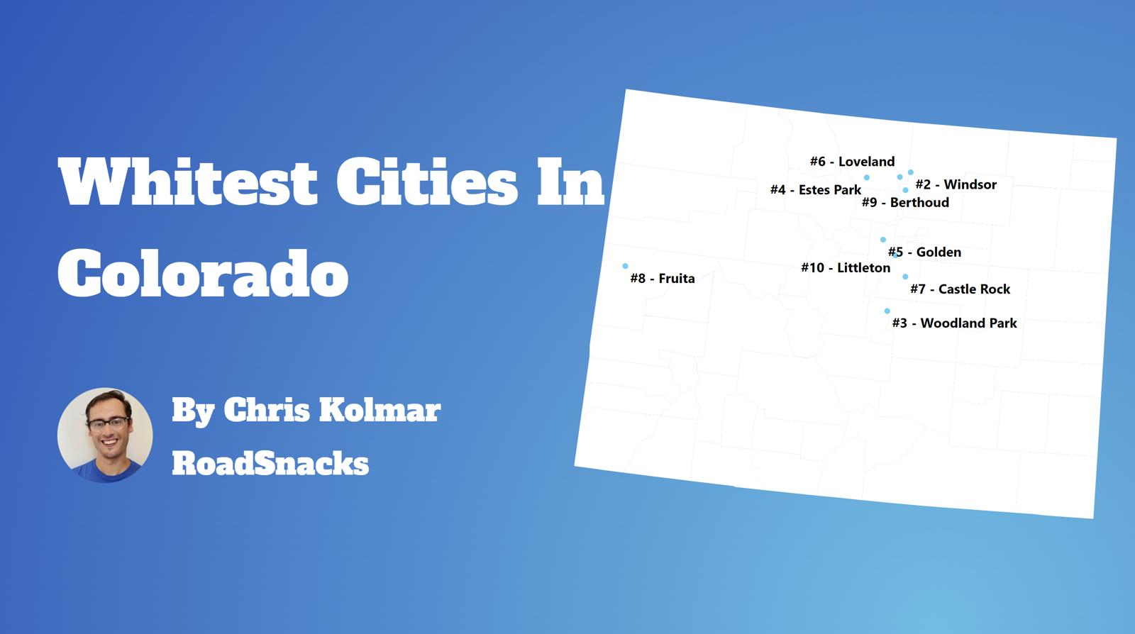 Cities With Highest White Population In Colorado Map