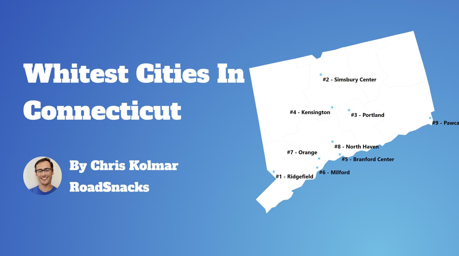 Cities With Highest White Population In Connecticut Map