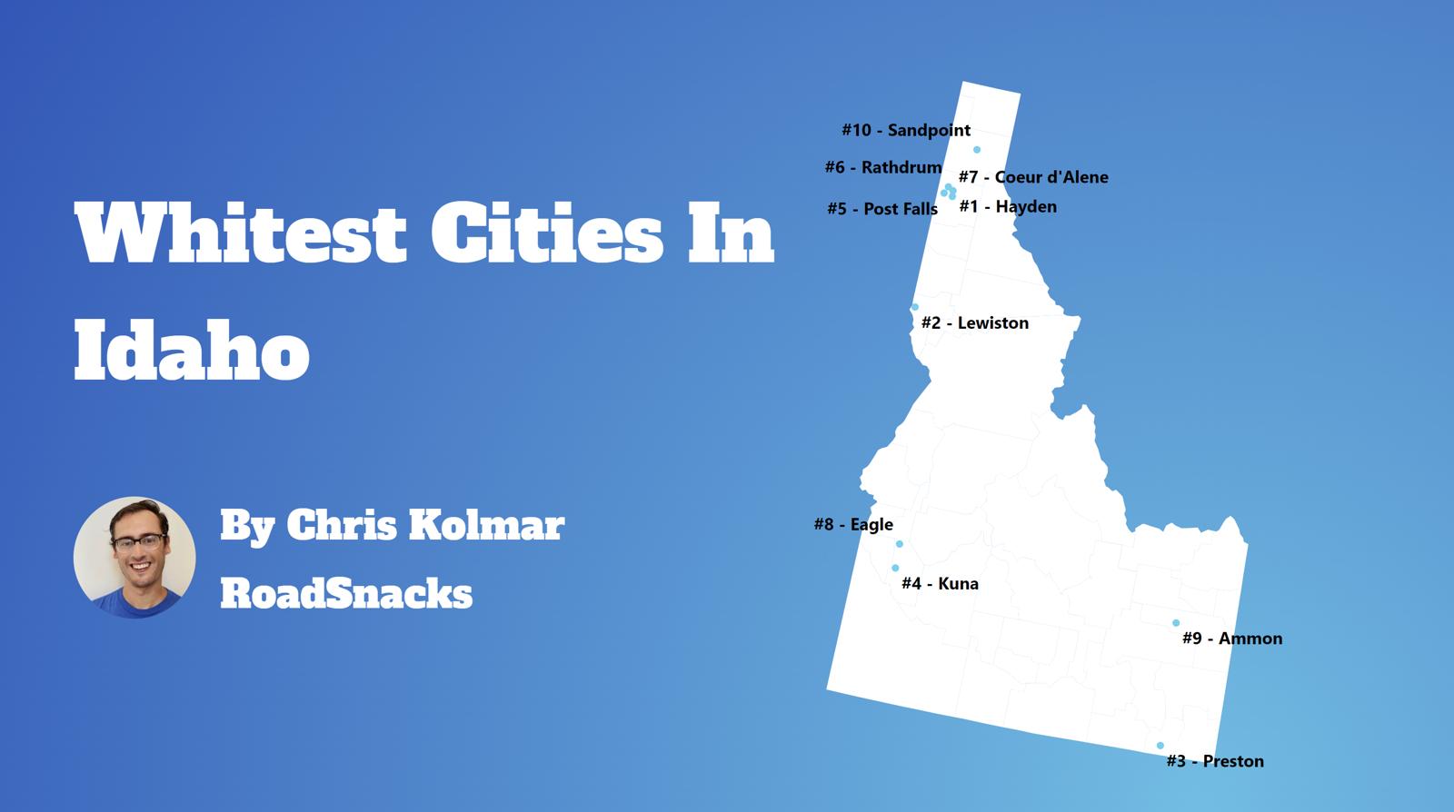 Cities With Highest White Population In Idaho Map