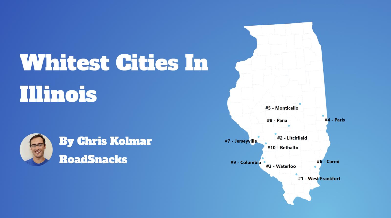 Cities With Highest White Population In Illinois Map