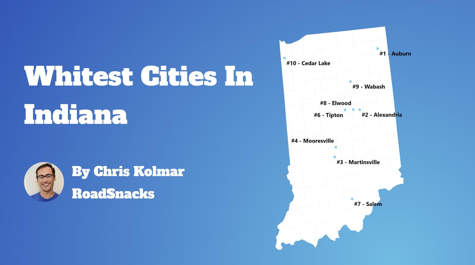 Cities With Highest White Population In Indiana Map