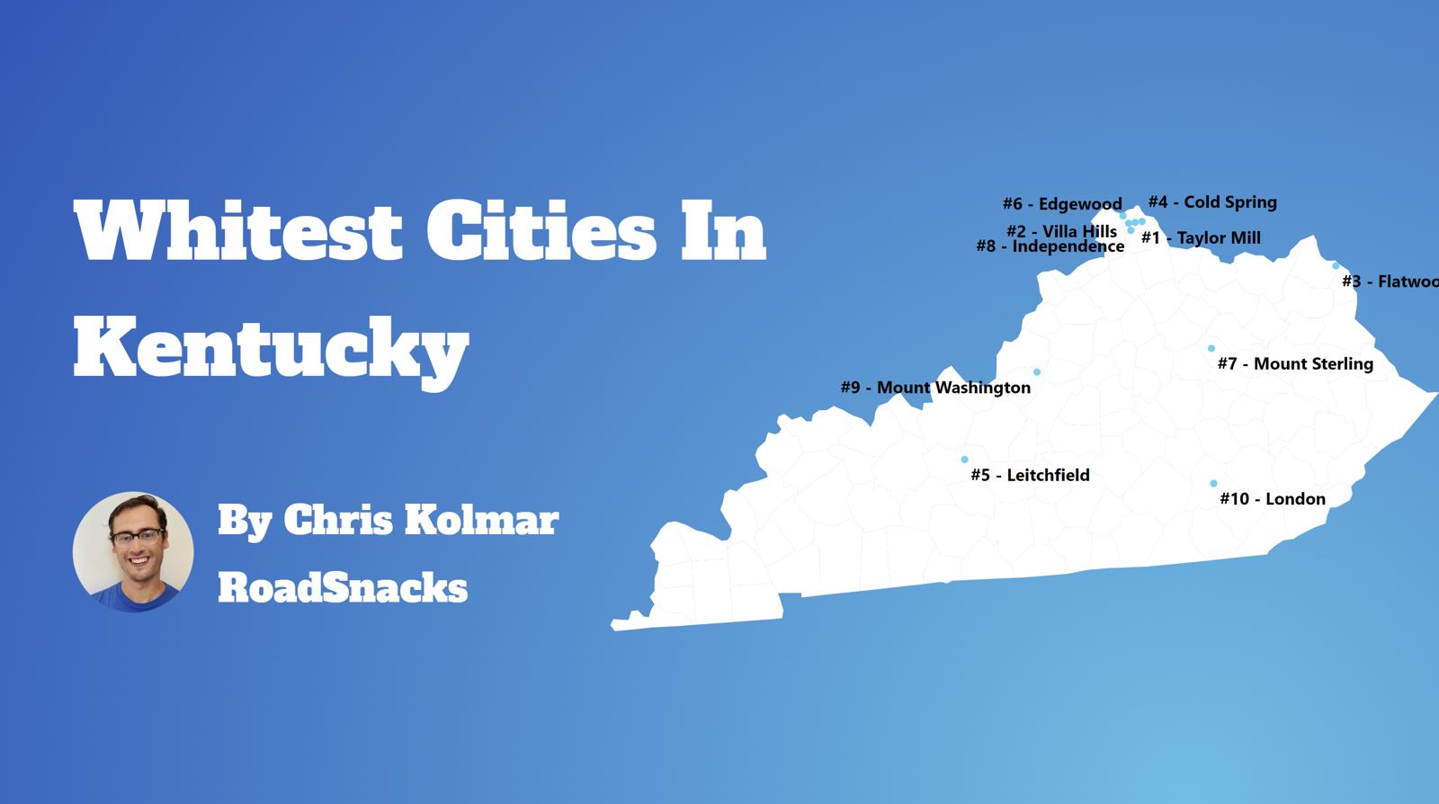 Cities With Highest White Population In Kentucky Map