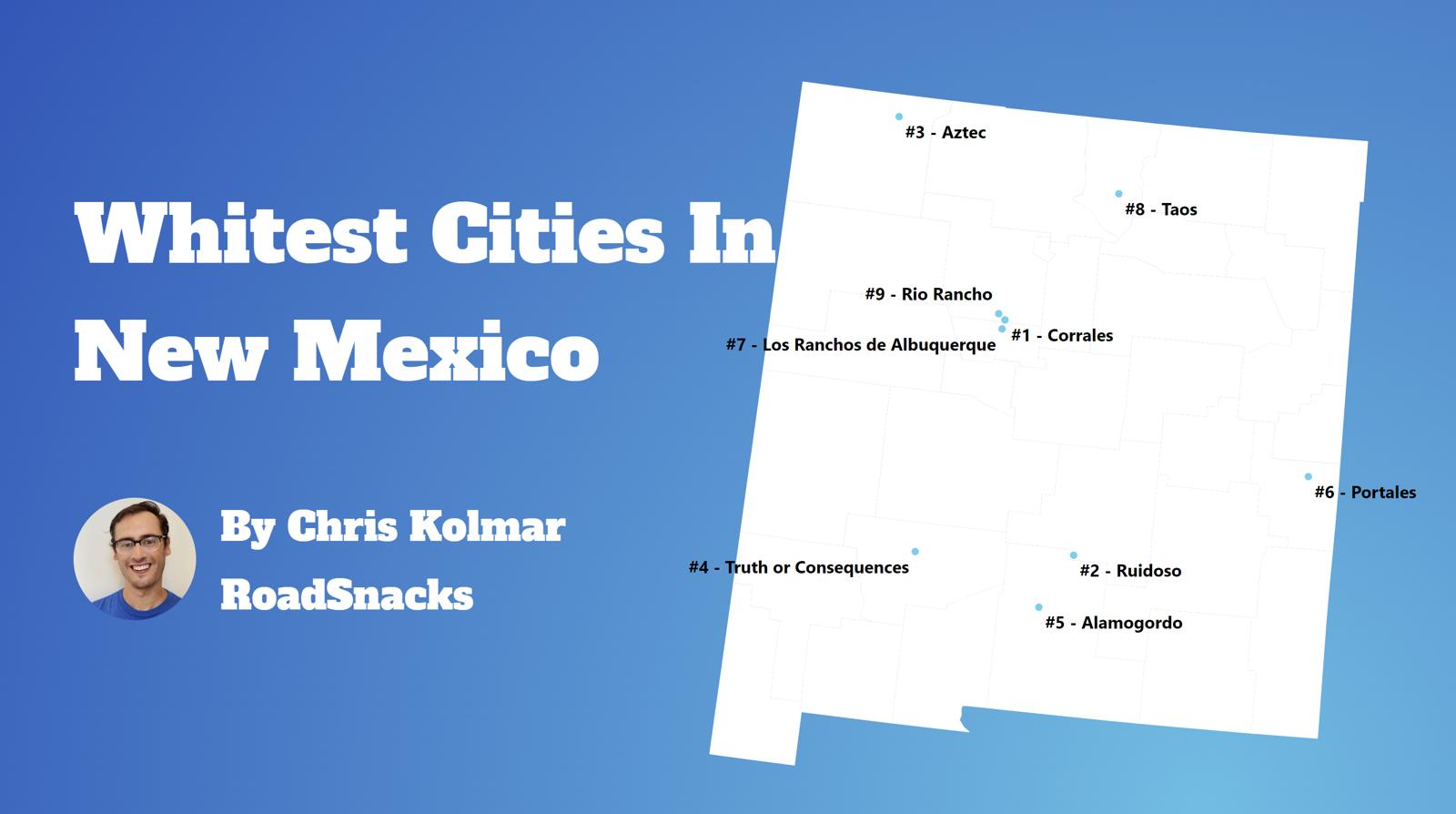 Cities With Highest White Population In New Mexico Map