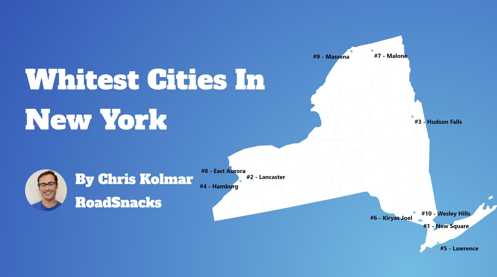 Cities With Highest White Population In New York Map