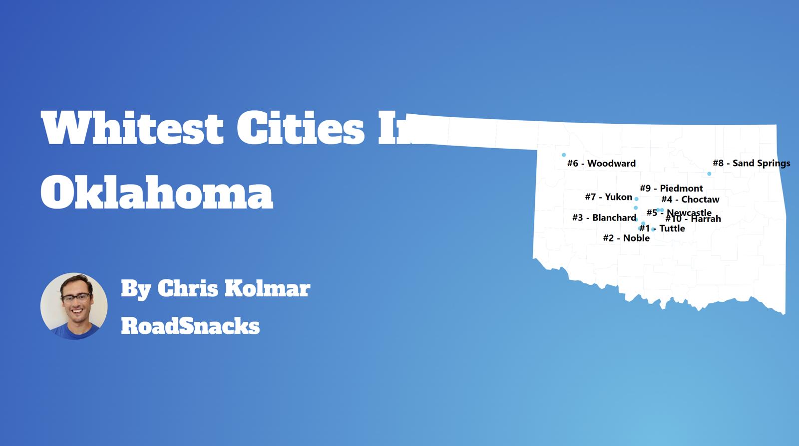 Cities With Highest White Population In Oklahoma Map